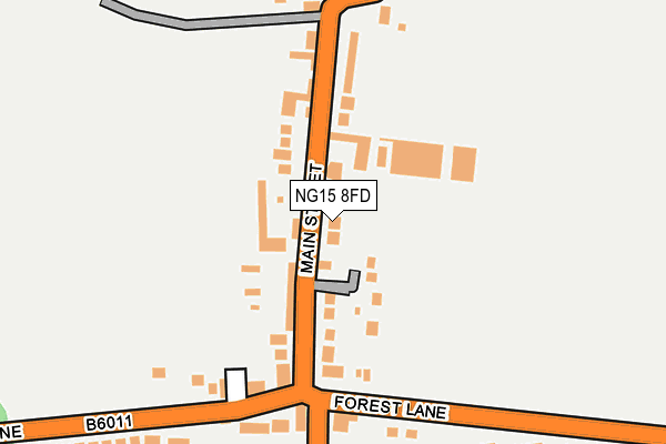 NG15 8FD map - OS OpenMap – Local (Ordnance Survey)
