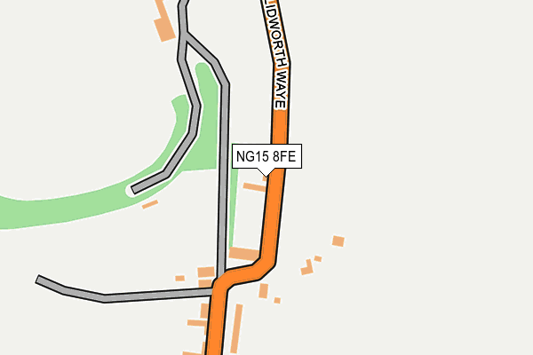 NG15 8FE map - OS OpenMap – Local (Ordnance Survey)