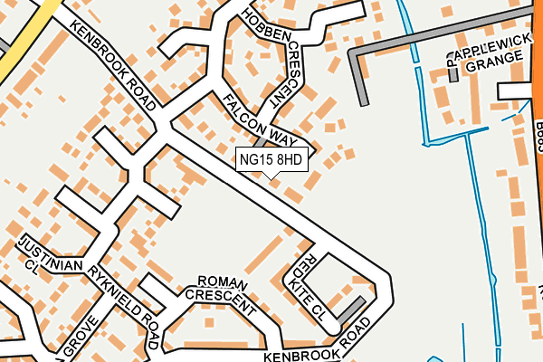 Map of NORMANTONROAD CAKES LTD at local scale