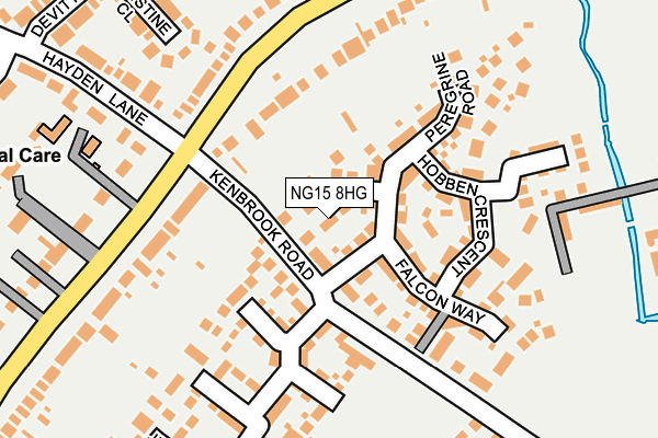 NG15 8HG map - OS OpenMap – Local (Ordnance Survey)