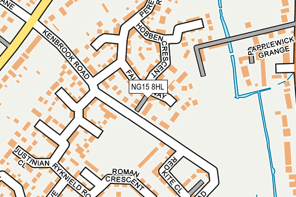 NG15 8HL map - OS OpenMap – Local (Ordnance Survey)