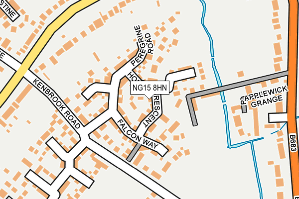 NG15 8HN map - OS OpenMap – Local (Ordnance Survey)