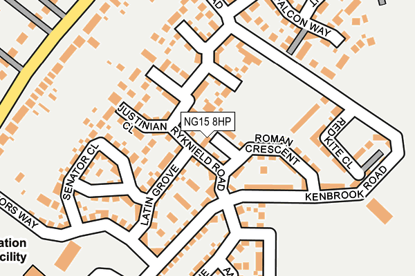 NG15 8HP map - OS OpenMap – Local (Ordnance Survey)