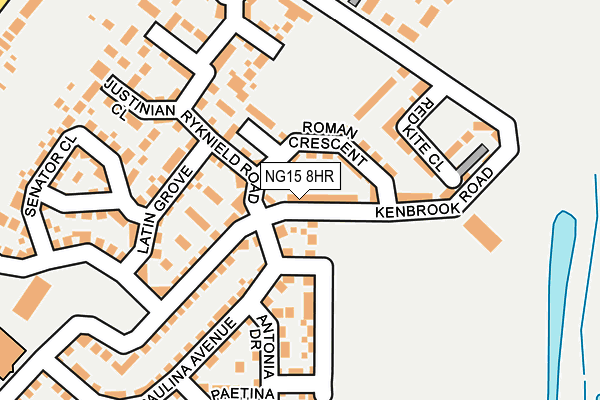 NG15 8HR map - OS OpenMap – Local (Ordnance Survey)