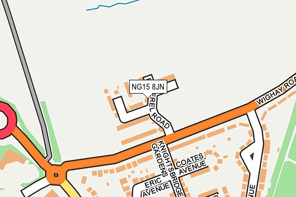 NG15 8JN map - OS OpenMap – Local (Ordnance Survey)