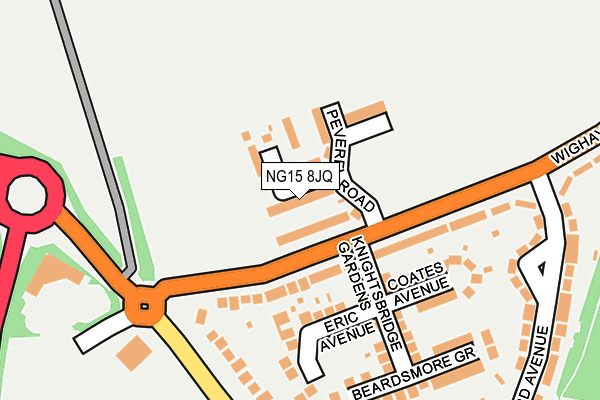 NG15 8JQ map - OS OpenMap – Local (Ordnance Survey)