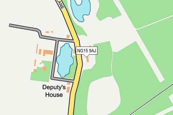 NG15 9AJ map - OS OpenMap – Local (Ordnance Survey)