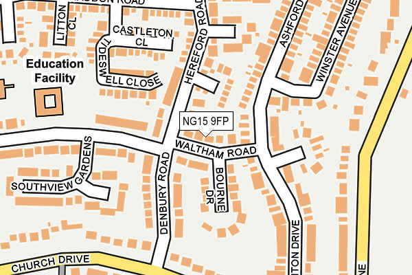 NG15 9FP map - OS OpenMap – Local (Ordnance Survey)