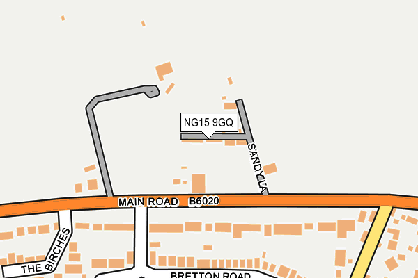 NG15 9GQ map - OS OpenMap – Local (Ordnance Survey)