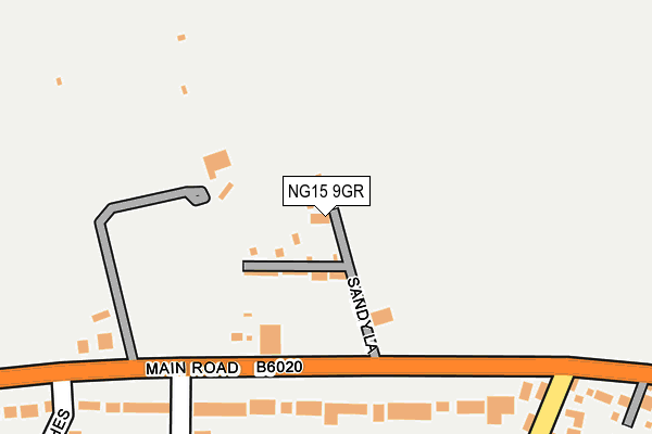 NG15 9GR map - OS OpenMap – Local (Ordnance Survey)
