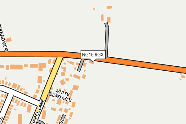 NG15 9GX map - OS OpenMap – Local (Ordnance Survey)