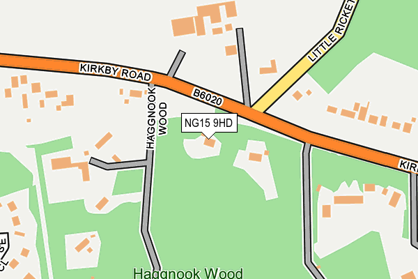 NG15 9HD map - OS OpenMap – Local (Ordnance Survey)