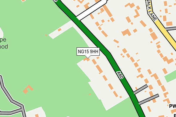 NG15 9HH map - OS OpenMap – Local (Ordnance Survey)