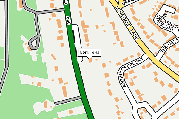 NG15 9HJ map - OS OpenMap – Local (Ordnance Survey)