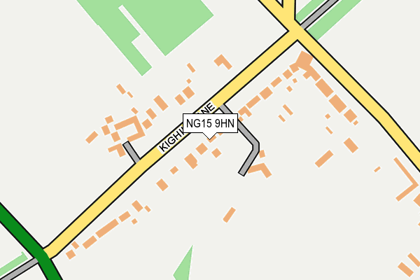 NG15 9HN map - OS OpenMap – Local (Ordnance Survey)