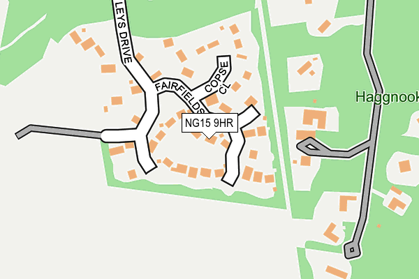 NG15 9HR map - OS OpenMap – Local (Ordnance Survey)