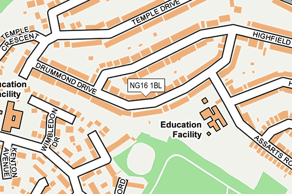 Map of K E PRECISION LIMITED at local scale
