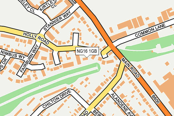 NG16 1GB map - OS OpenMap – Local (Ordnance Survey)