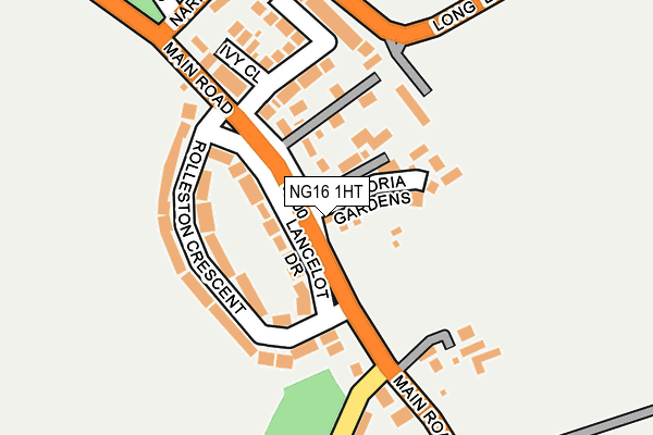 NG16 1HT map - OS OpenMap – Local (Ordnance Survey)