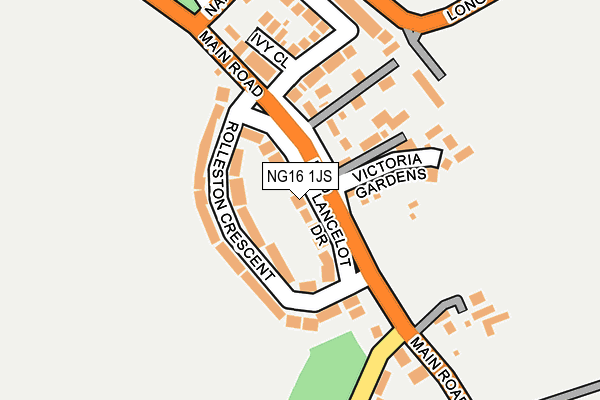 NG16 1JS map - OS OpenMap – Local (Ordnance Survey)
