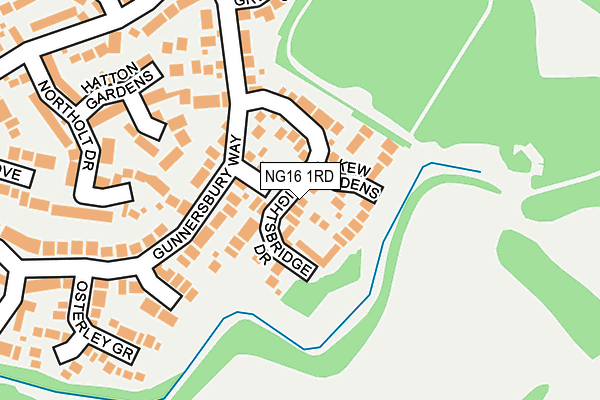 NG16 1RD map - OS OpenMap – Local (Ordnance Survey)