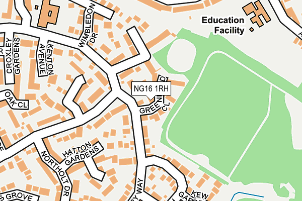 Map of DERBY GYNAE TRAINING CENTRE LTD at local scale