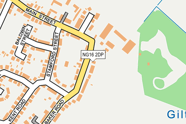 NG16 2DP map - OS OpenMap – Local (Ordnance Survey)