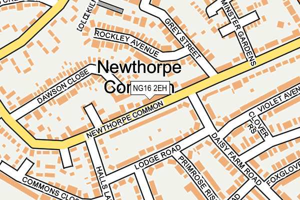 NG16 2EH map - OS OpenMap – Local (Ordnance Survey)