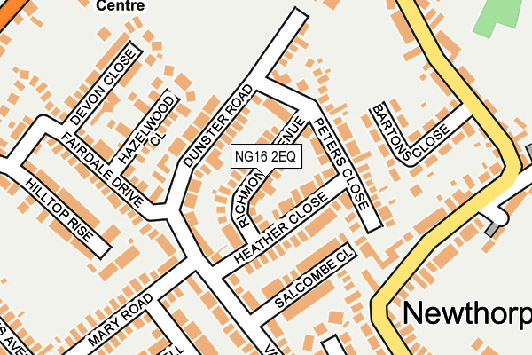 NG16 2EQ map - OS OpenMap – Local (Ordnance Survey)