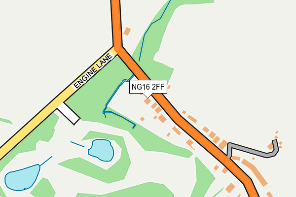 NG16 2FF map - OS OpenMap – Local (Ordnance Survey)