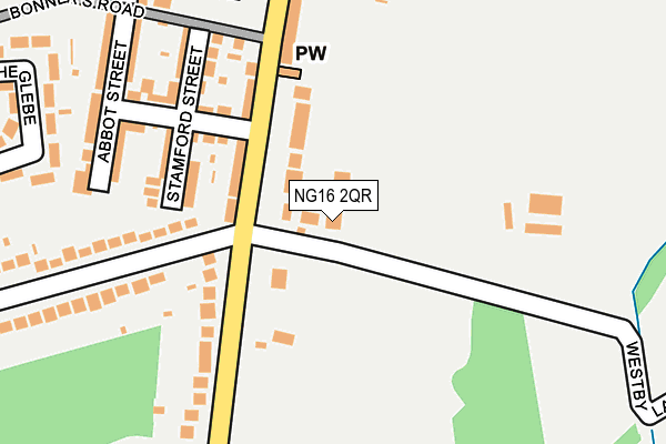 NG16 2QR map - OS OpenMap – Local (Ordnance Survey)