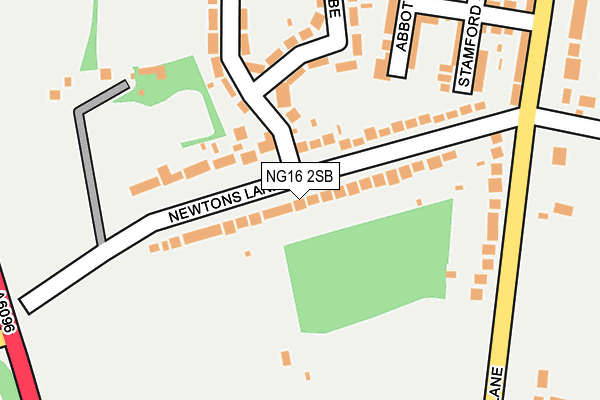 NG16 2SB map - OS OpenMap – Local (Ordnance Survey)