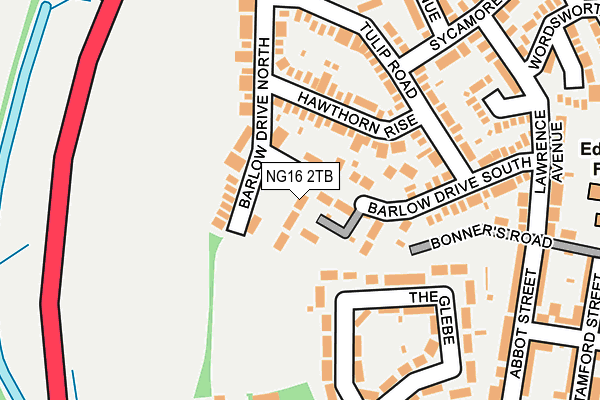NG16 2TB map - OS OpenMap – Local (Ordnance Survey)