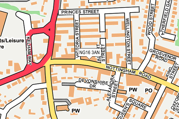 Map of M CROWE LTD at local scale