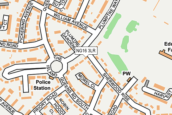 NG16 3LR map - OS OpenMap – Local (Ordnance Survey)