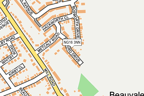 NG16 3NN map - OS OpenMap – Local (Ordnance Survey)