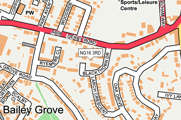 NG16 3RD map - OS OpenMap – Local (Ordnance Survey)