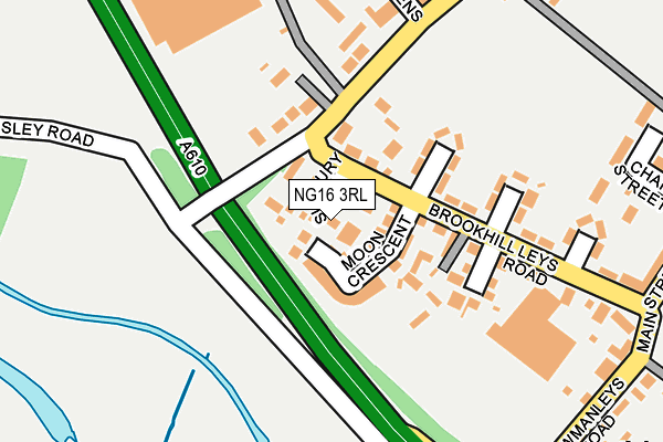 NG16 3RL map - OS OpenMap – Local (Ordnance Survey)
