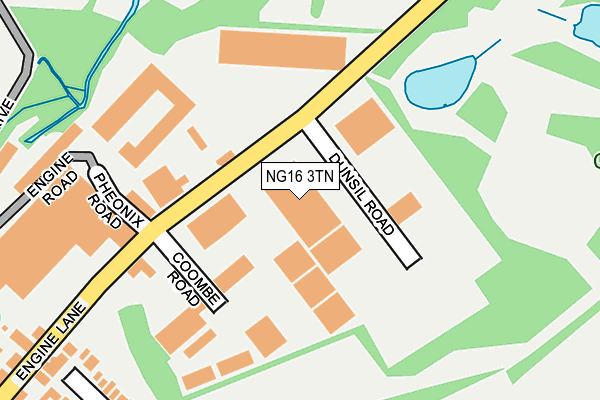 NG16 3TN map - OS OpenMap – Local (Ordnance Survey)