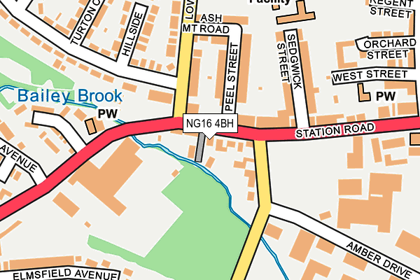 Map of BRAILOS LIMITED at local scale