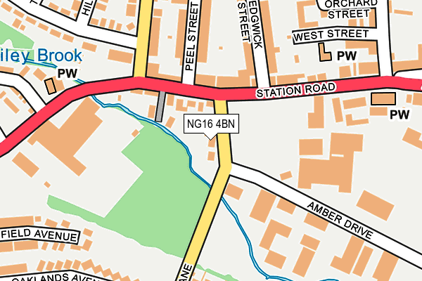 NG16 4BN map - OS OpenMap – Local (Ordnance Survey)