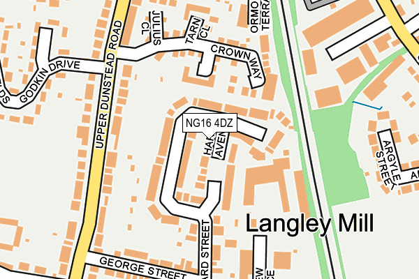 NG16 4DZ map - OS OpenMap – Local (Ordnance Survey)