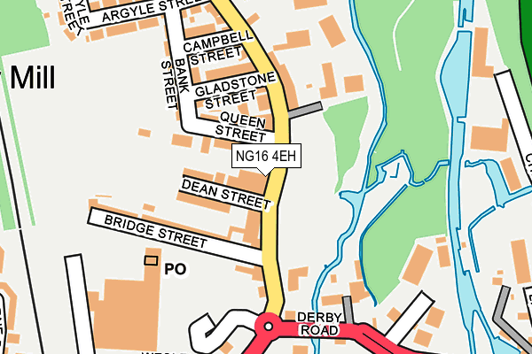 NG16 4EH map - OS OpenMap – Local (Ordnance Survey)