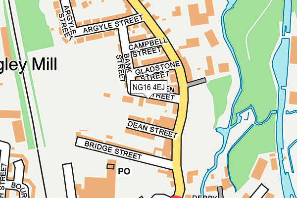 NG16 4EJ map - OS OpenMap – Local (Ordnance Survey)