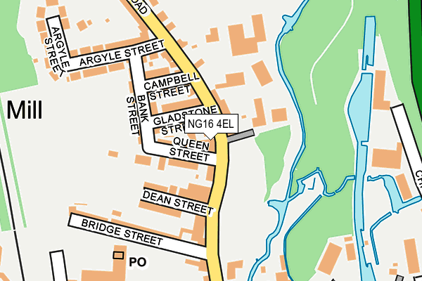 NG16 4EL map - OS OpenMap – Local (Ordnance Survey)