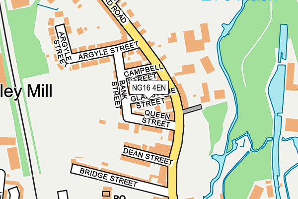 NG16 4EN map - OS OpenMap – Local (Ordnance Survey)