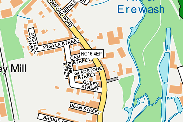NG16 4EP map - OS OpenMap – Local (Ordnance Survey)