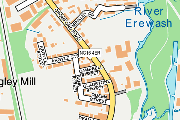 NG16 4ER map - OS OpenMap – Local (Ordnance Survey)