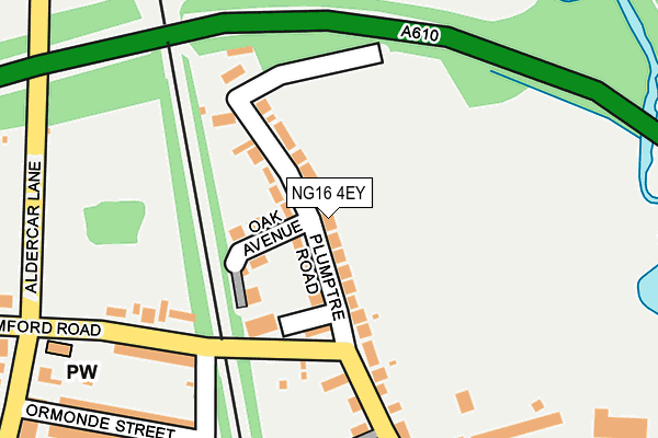 NG16 4EY map - OS OpenMap – Local (Ordnance Survey)