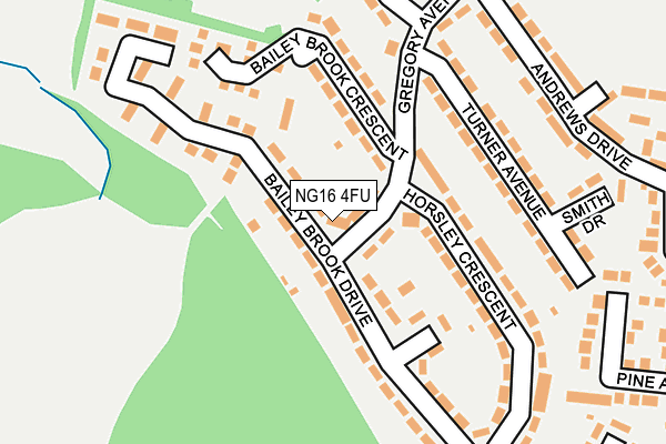 NG16 4FU map - OS OpenMap – Local (Ordnance Survey)